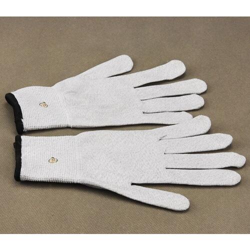 Electrical Shock Silver Fiber Therapy Electrode Gloves Electro Shock Glove Electric Conductive Gloves Sex Products Include Cable