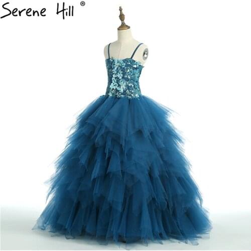 Ruffles Photography Appliques Flower Girl Dress Real Picture Serene Hill 2021 Real Photo HTA0011