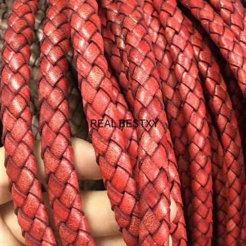 5m/Lot Approx : 11*6.5mm Genuine Leather Rope Bracelet Jewelry Making Flat Braided Cord Rope Accessories Jewelry Findings