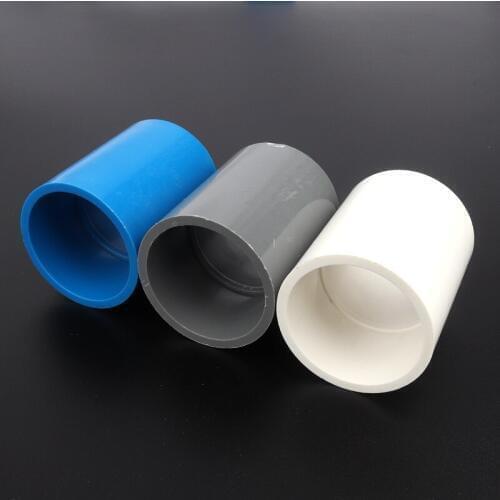 10pcs/lot 50mm PVC Garden Water Connectors Farm Irrigation System Fittings Aquarium Water Fountain Pipe Adapter Straight Joints