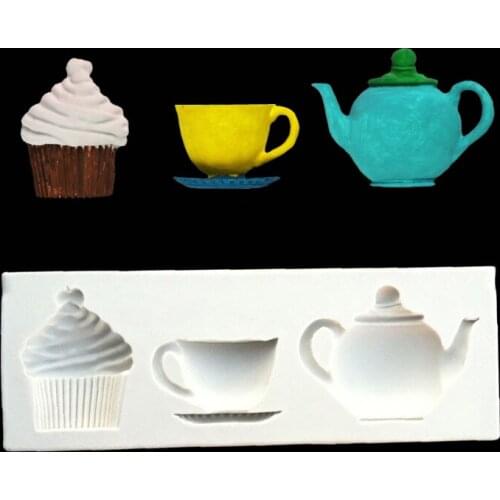 Tea Silicone Sugarcraft Mold Fondant Cake Decorating Tools