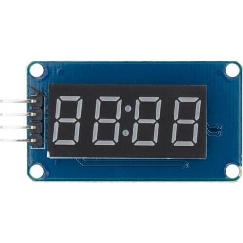 TM1637 4 Bits Digital LED Display Module For arduino 7 Segment 0.36Inch Clock RED Anode Tube Four Serial Driver Board Pack