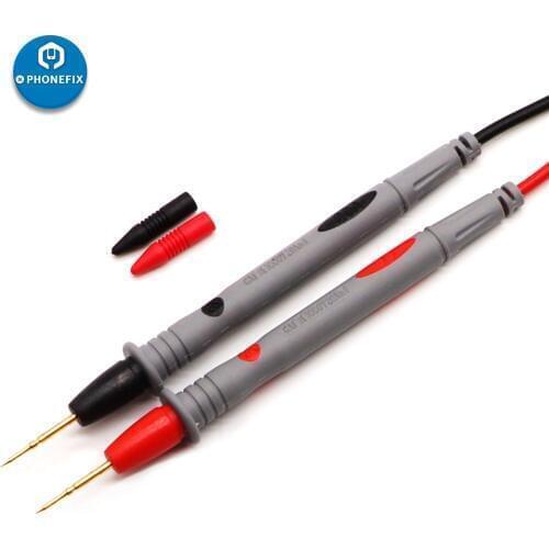 1000V 10A 20A Superfine Needle Tip Gold Universal Multimeter Needle Tip Probe Test Leads Meter Cable For Digital Multimeter
