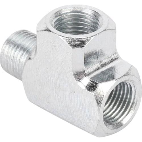 Universal Aluminium Alloy Oil-Water Sensor Pressure Gauge And Adapter T Type Tee Pipe Fitting 1/8 Tee 3 Way