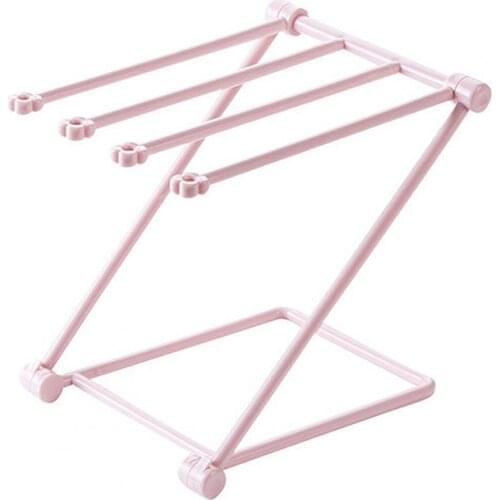 Towel Rack Multi-functional Folding High Quality PP Baby Bottles Towels Cups Drying Rack Kitchen Bathroom Storage
