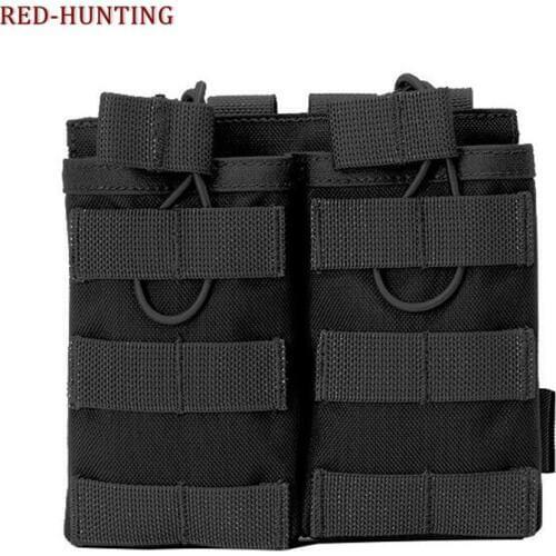 Airsoft Military Paintball Gear Tactical MOLLE Double Open Top Mag Pouch M4/M16 Magazine Pouch