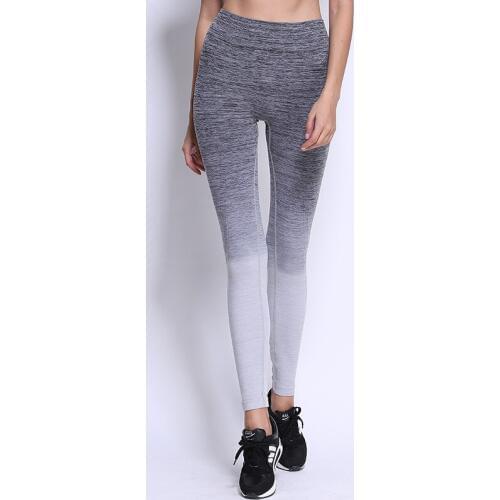 High Waist Sports Yoga Pants Exercise Tights Fitness Running Jogging Trousers Gym Slim Compression Pants Body Building Leggings