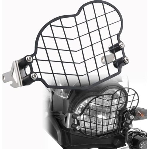 For G650 GS Motorcycle Grille Headlight Protector Head Light Guard Front Lamp Cover For BMW G650 GS 2011-2017 Black