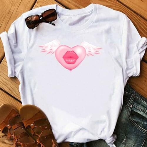 New 15 Colors Print T Shirt Women Fashion T-shirt Graphic Cute Cartoon Tshirt Korean Style Top Tees Female XK00060