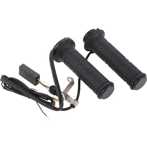 Mgoodoo Black 7/8" Motorcycle Electric Hand Heated Grips Motor Bike ATV Scooter Handlebar Hot Grip Hand Warmer For Honda Suzuki