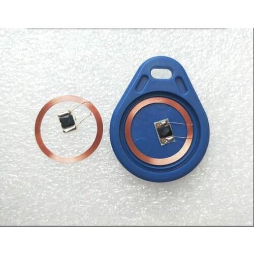 100PCS Diameter 21.6mm 13.56MHZ can change uid card coil self-adhesive coil RFID antenna buckle card UID coil + COB