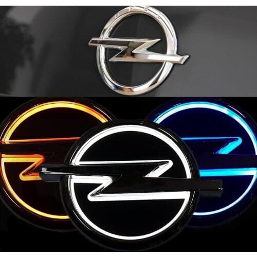 5D Car LED Rear Trunk Emblem Badge Light For Opel Rear Logo Styling Sticker Lamp Auto Accessories 133mm*101mm