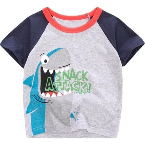 Bambino New Year 2021Tshirt for Boys Cartoon Summer Children Tops 2-7Years Little Kids Clothing Baby Costume Pure Cotton Shirt