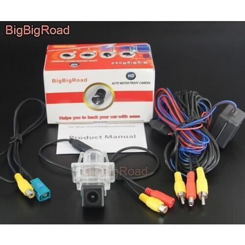 BigBigRoad Car Rear View Camera For Mercedes Benz W204 C180 C200 C280 C300 BackUp Reverse Parking HD CCD Original Screen Camera