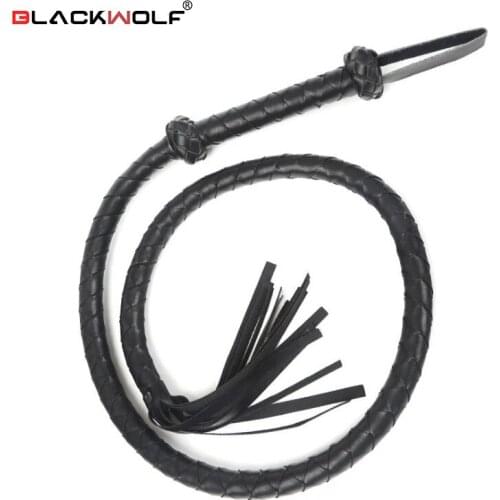 Blackwolf Sexy Queen Bondage Whip BDSM Spanking Flogger Adult Game SM Fetish Flirting Whips Bed Restraint Sex Toys for Couples