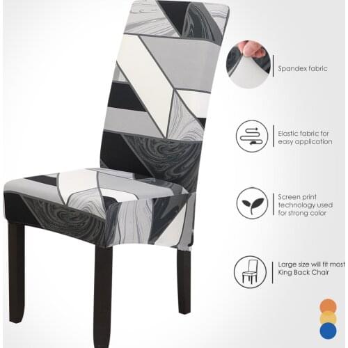 XL Stretch Chair Cover Floral Printed Dust-proof Chair Cover for Dining Room Wedding Office Banquet Chairs silla gamer