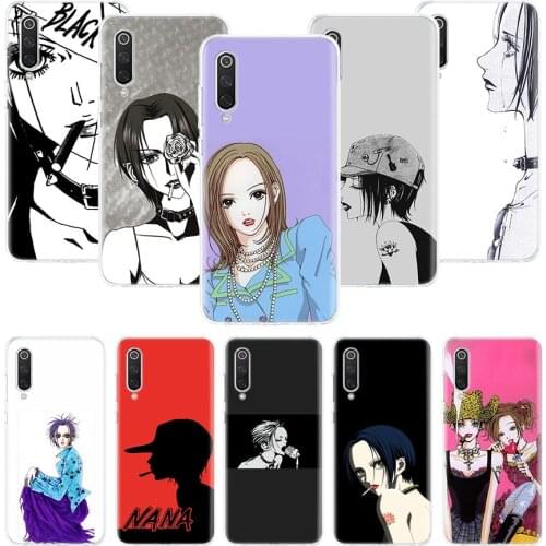 Nana Anime Phone Case For Xiaomi Mi Note 10 11 9 8 10T 9T CC9 A1 A2 A3 5X 6X Pocophone F1 X3 F2 Pro Lite Coque Cover