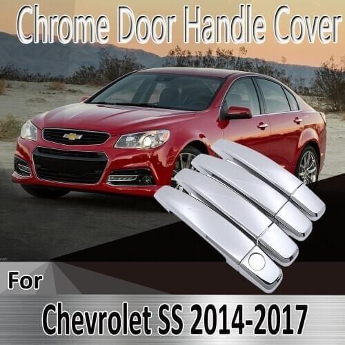 For Chevrolet SS Holden Commodore VF 2014~2017 Styling Stickers Decoration Chrome Door Handle Cover Refit Car Accessories