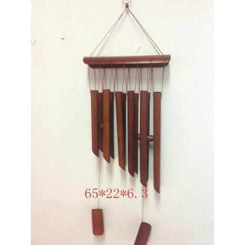 Wood Handmade Bamboo Wind Chimes Big Bell Tube Wind Chime Wall Hanging Home Decorations Accessories