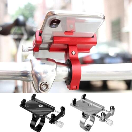 Aluminum Alloy Bicycle Phone Holder Bike Motorcycle Handlebar Mobile Phone Holder for iPhone 12 11 Pro Max MTB Scooter GPS Mount