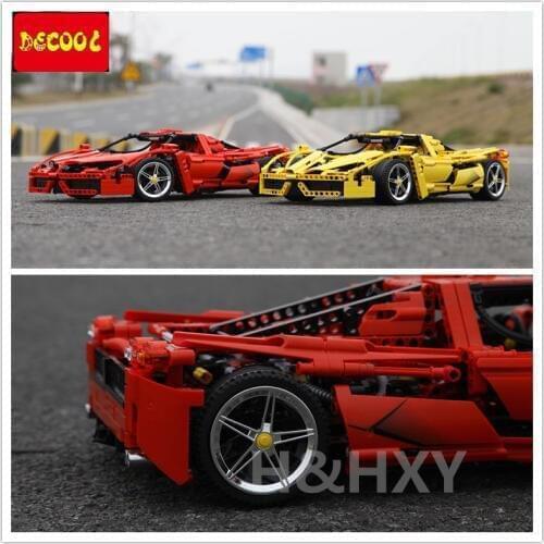 DHL IN STOCK DECOOL 3382A 3382B 1367Pcs technic formula speed Champions racer car model building blocks city avion MOC F1 Enzoed
