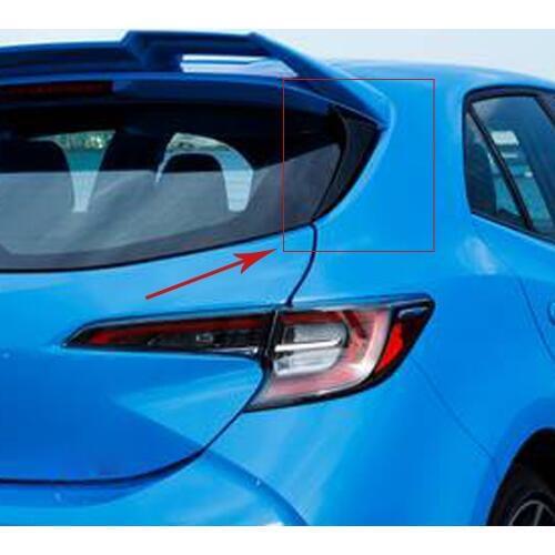 For Toyota Corolla 2019 2020 Hatchback Chrome Rear Window Side Spoiler Wing Car-styling Auto Accessories