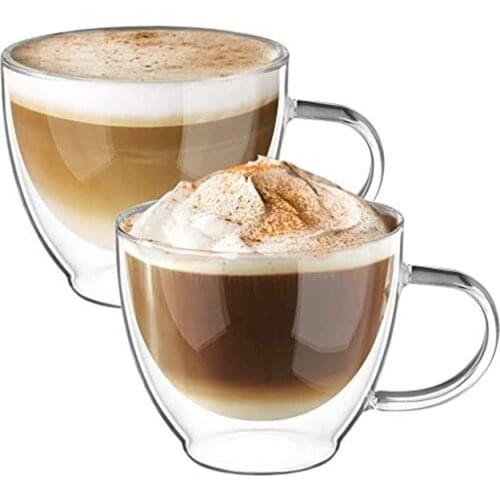 Ecooe Double Wall Glass Cups