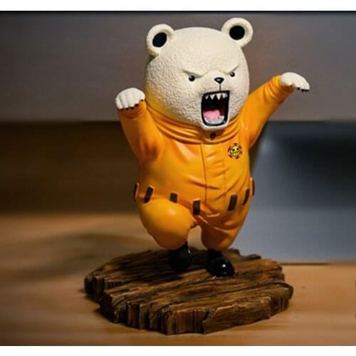 Action Anime One Piece Bepo Bear Figure Toys Car Decor Kung Fu Bepo Desk Ornaments Birthday Gift For Children Collectible Models
