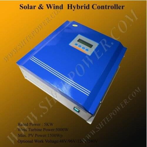Best price 96v 5000w solar wind hybrid charge controller for 5kw wind generator