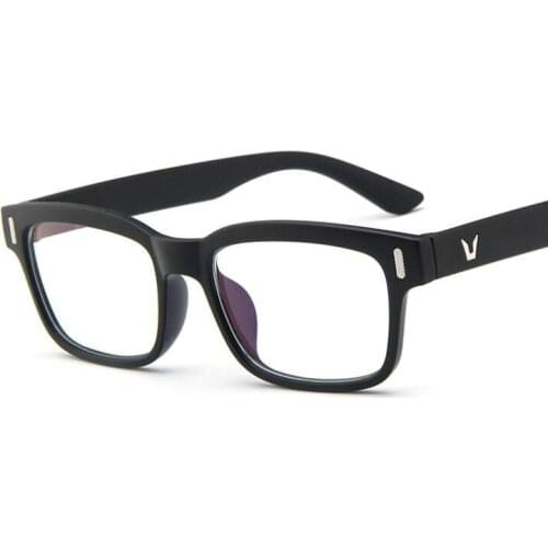 2021 Fashion Women Glasses Frame Men Black Eyeglasses Frame Vintage Square Clear Lens Glasses Optical Spectacle Frame
