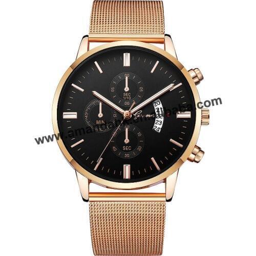 Fashion Alloy Mesh Women Watches Round Analog Quartz Dress Men Wrist Watch Casual Men Women Geneva Watches 608