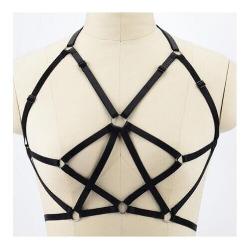 Fashion Hot koop Sexy Bra Strap Vrouwen Ondergoed Beha Fetish Borst Bondage Femme Jarretellegordel Harnas Lace Beha