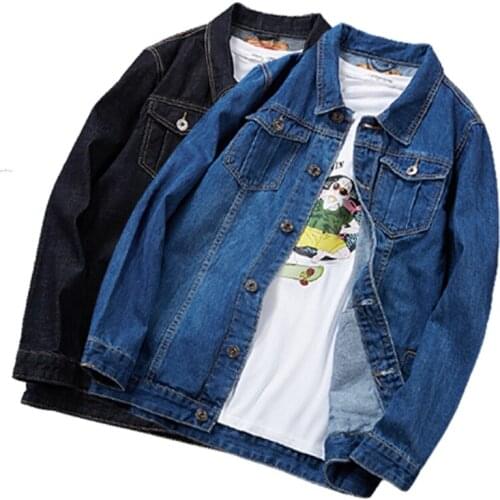 Zoenova Mens Jackets Autumn 2021 Oversize Jacket 8xl 7xl 6xl Black Man Denim Jacket Multi-Pocket Men Jacket Cotton Casual Coat