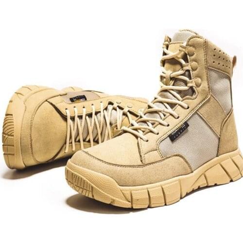 Brand Desert Tactical Military Boots Mens Special Force Work Uniform Safety Shoes Army Boot Zapatos Ankle Combat Boots