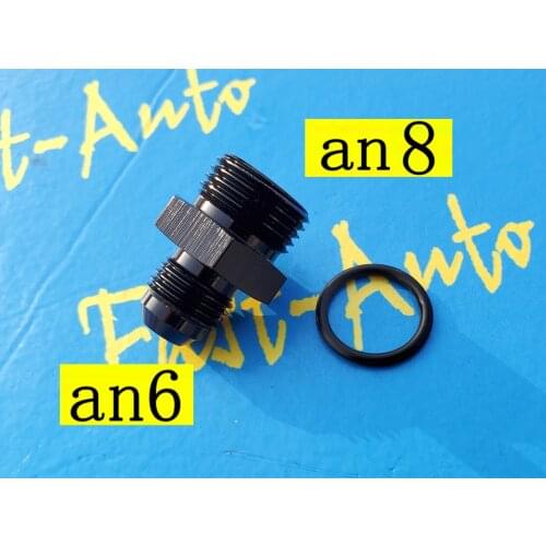 Male 8AN ORB ( AN8 AN 8) to an6 male Adapter With O-Ring fitting