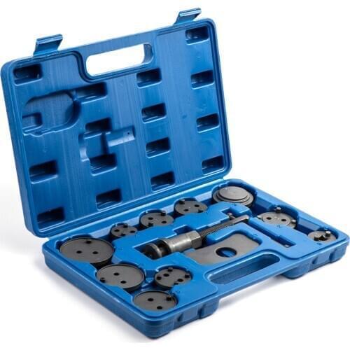 12pcs Universal Car Disc Brake Caliper Wind Back Brake Piston Compressor Tool Kit For Most Automobiles Garage Repair Tools