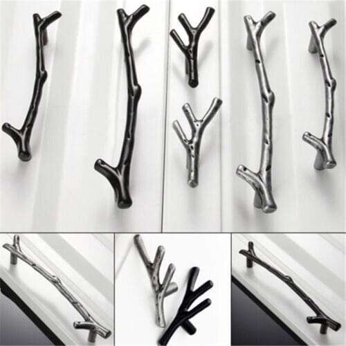 New Tree Branch Door Cabinets Handle Kitchen Cupboard Drawer Pull Wardrobe Knobs Furniture Hardware