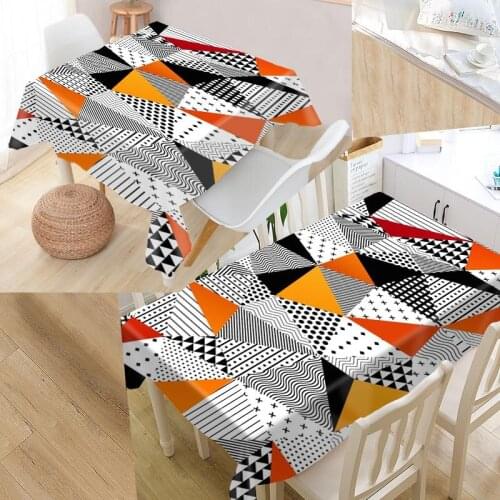 Custom Seamless Vector Pattern Table Cloth Oxford Print Rectangular Waterproof Oilproof Table Cover Wedding Tablecloth