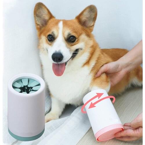 Pet Dog Foot Clean Cup Silica gel No hurt For Dogs Cleaning Tool Plastic Washing Brush Paw Washer Pet Accessories for Dog