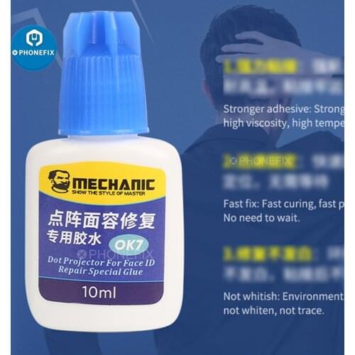 Mechanic OK7 Glue Face ID Facial Repair Special Glue 10cc for iPhone X-11 PRO Max/12/12 mini Dot Matrix Repair Glue Rapid Curing