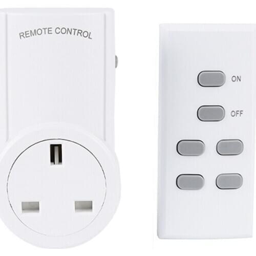 ESPLENTY Smart Plug Remote Control Wireless Socket UK Plug (1 Socket+1 Remote)