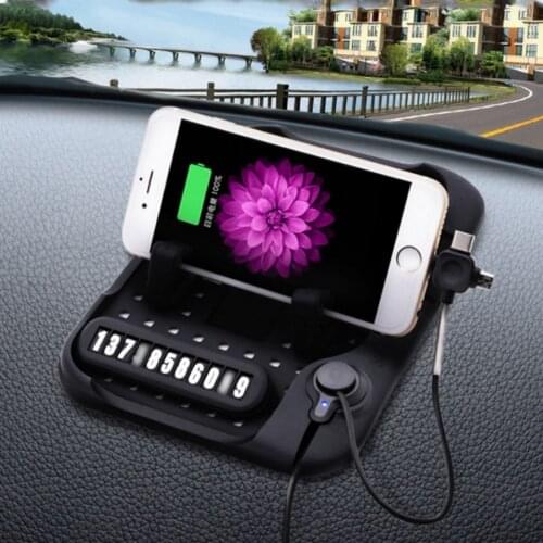 Charger Standing Parking Number Smart Car Phone Holder