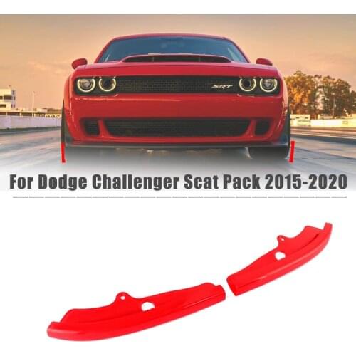Front Bumper Lip Protector Cover For Dodge Challenger SRT Scat Pack 2015-2020 Bumper Protector Diffuser Spoiler Splitter Guard