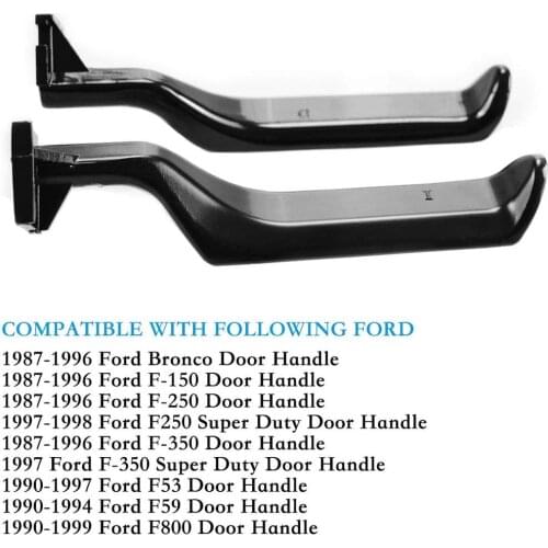 1pair Automobile Interior Door Handle For Cars Oe:e7tz1522601a/e7tz1522600a Left And Right