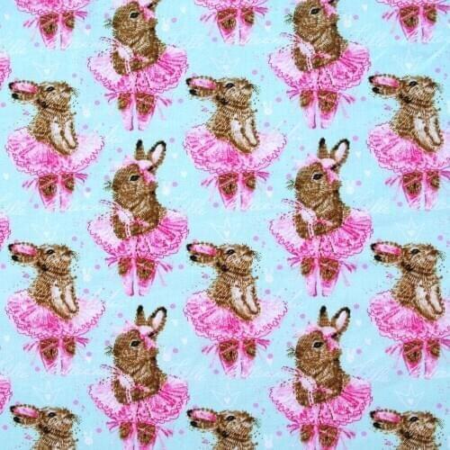 1 yard Cotton Fabric for cloth,handmade,patchwork,bedding - rabit pricess (width=110cm)