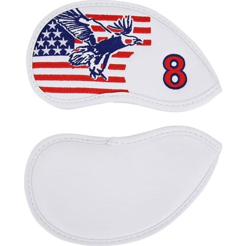 11pcs/set Portable Golf Iron Head Covers Headcovers Fits All Driver Clubs