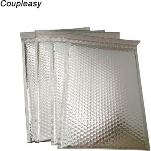 30PCS/Lot Silver Plastic Bubble Bags Waterproof Mailers Padded Shipping Envelope Packaging Shipping Shockproof Bubble Bags
