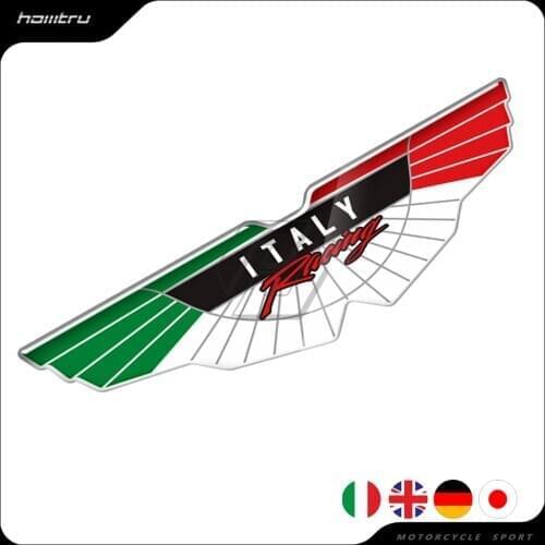 3D Resin Motorcycle Sticker Italy UK Flag Sticker Universal for Motorcycle Car Moto Scooter Decals