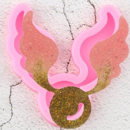 Angel Wings Shape Silicone Molds Wedding Cake Decorating Tools DIY Cake Border Fondant Mold Candy Clay Chocolate Gumpaste Moulds