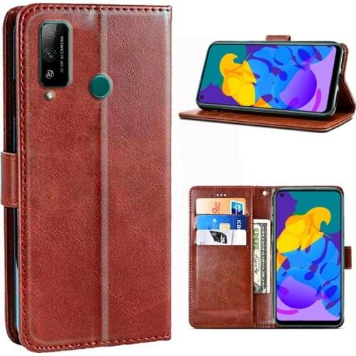 Phone Case For Huawei Honor Play 4T AKA-AL10 Protective Cover Luxury PU Flip Leather Silicone Capa For Honor Play 4T Protector